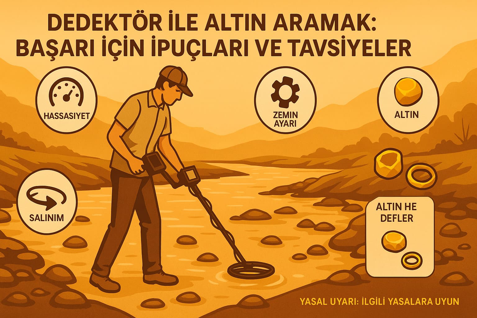 Dedektör İle Altın Aramak: Başarı İçin İpuçları ve Tavsiyeler