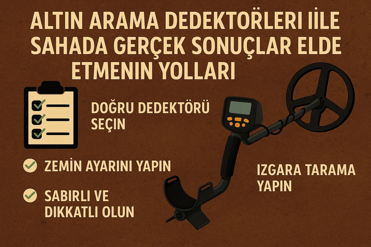 Altın Arama Dedektörleri ile Sahada Gerçek Sonuçlar Elde Etmenin Yolları